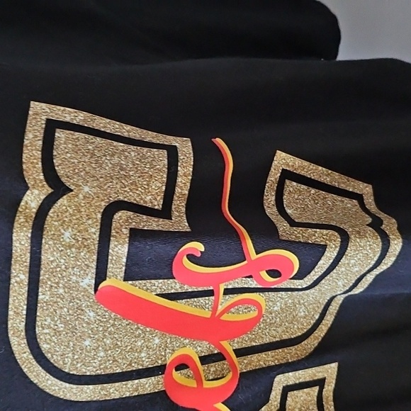 Gildan Black KC Chiefs Short Sleeve Tee with Gold and Red Graphics - Picture 6 of 14